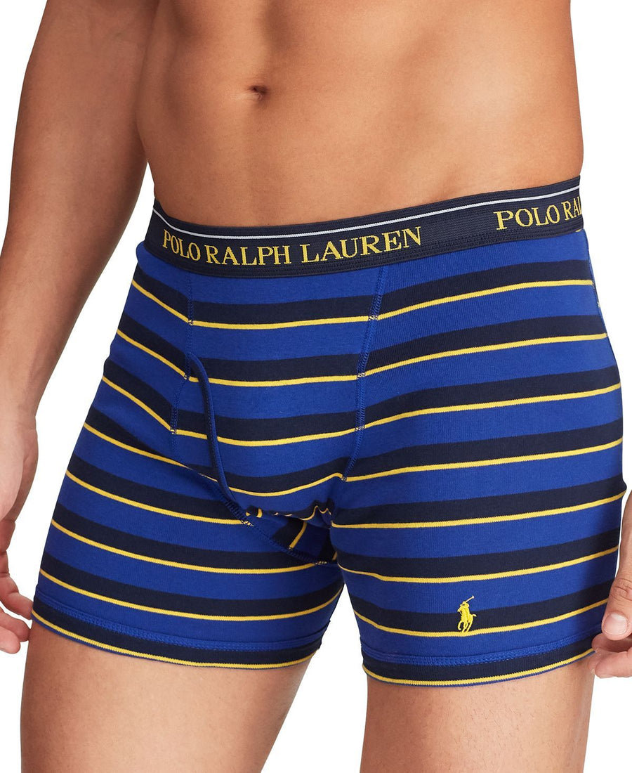 Polo Ralph Lauren Classic-fit 3pk. Boxer Briefs Hertiage Royal Stpe / Heritage Royal Sol / Cruise Navy
