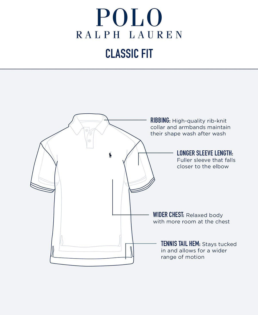 Polo Ralph Lauren Classic-fit Retro Mesh Polo Shirt Cruise Navy Multi