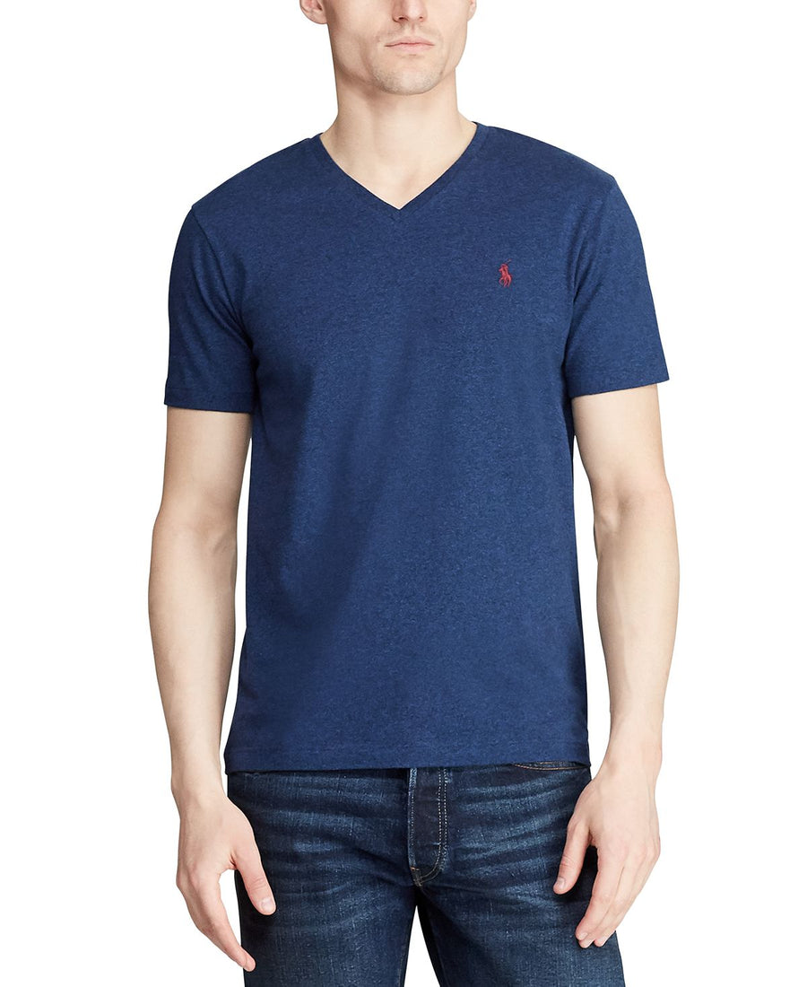 Polo Ralph Lauren Classic-fit V Neck T-shirt Monroe Blue Heather
