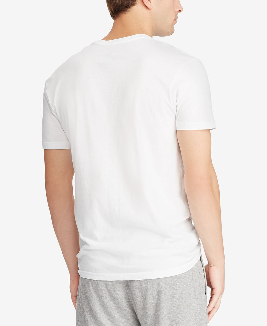 Polo Ralph Lauren Classic-fit V-neck Cotton T-shirt 3+1 Bonus Pack White