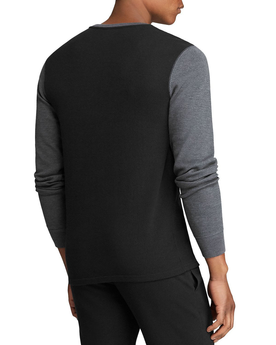 Polo Ralph Lauren Color-block Long-sleeve Crewneck Tee Black