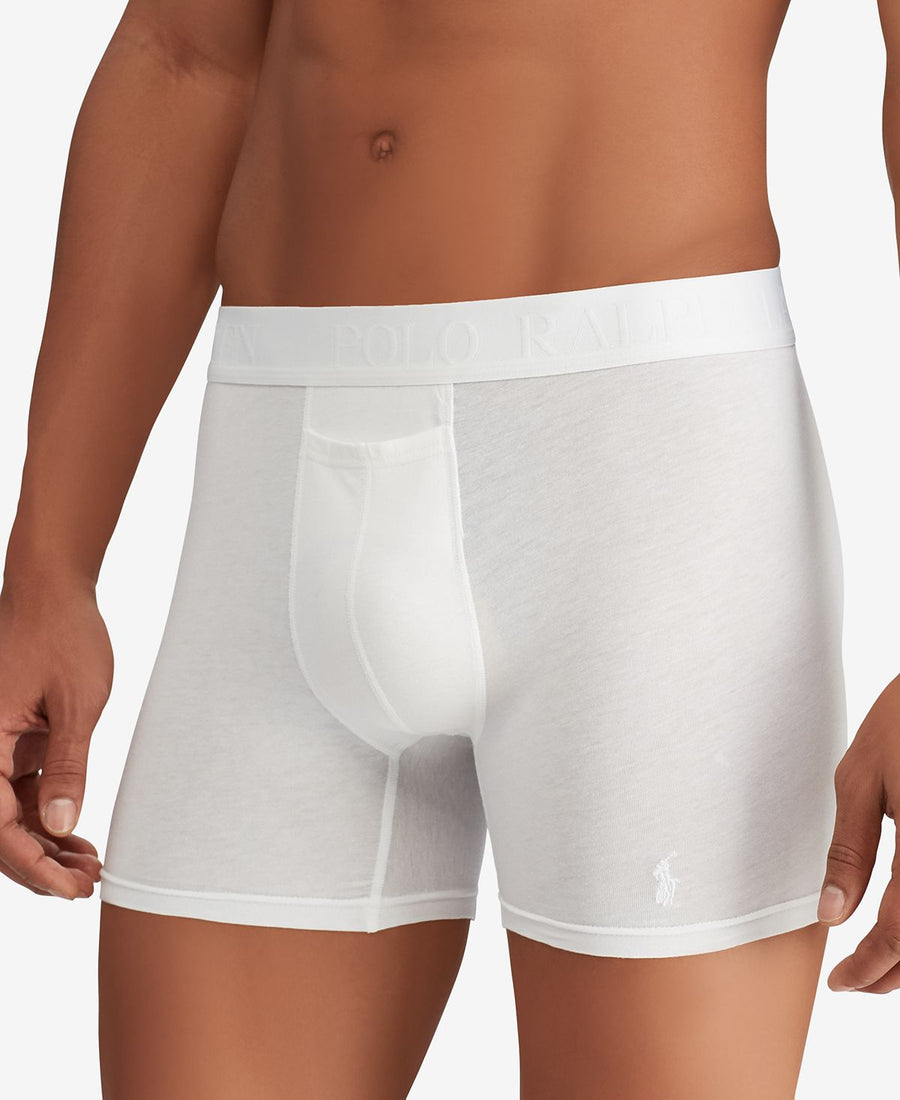 Polo Ralph Lauren Cotton/modal Blend Boxer Briefs 2-pk. White/Rugby Royal