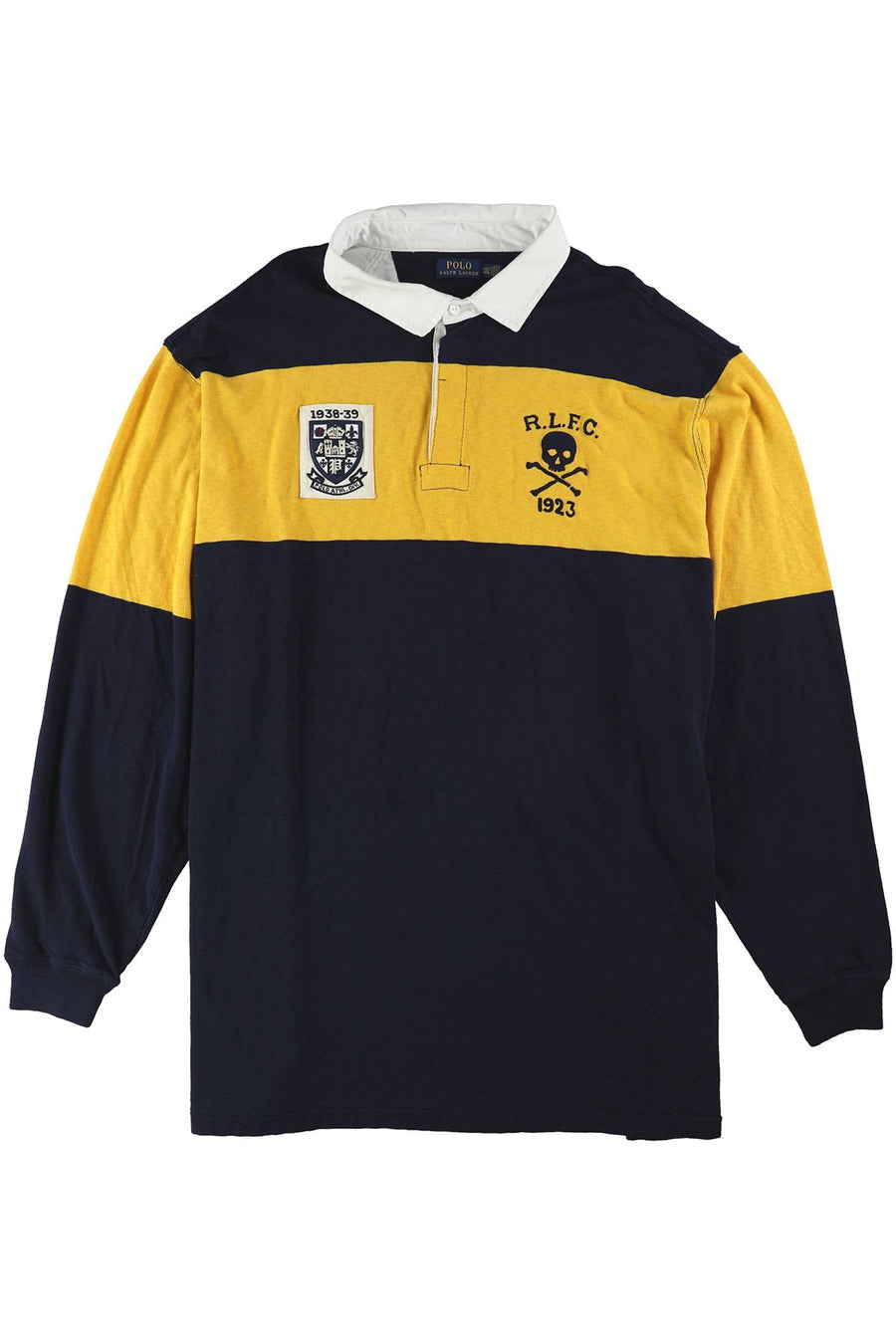 Polo Ralph Lauren Cruise Navy/Gold Bugle Big/Tall Jersey Rugby Shirt
