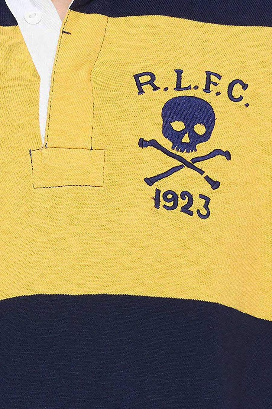 Polo Ralph Lauren Cruise Navy/Gold Bugle Big/Tall Jersey Rugby Shirt