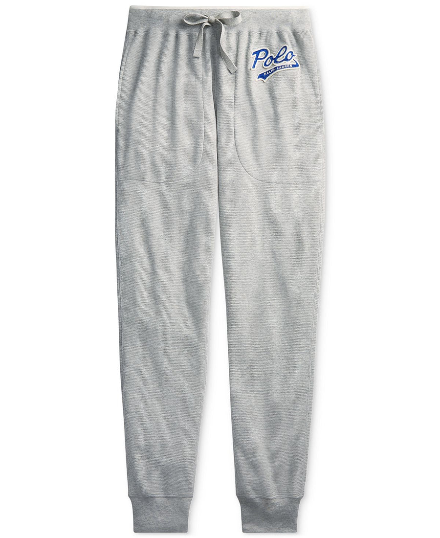 Polo Ralph Lauren Logo Script Pajama Joggers Andover Heather