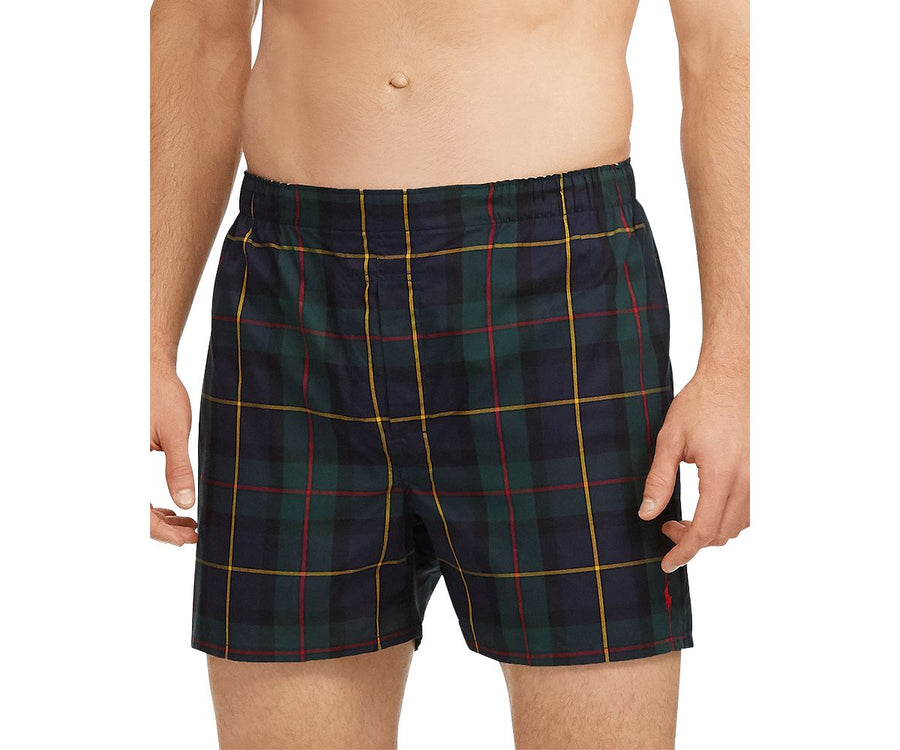 Polo Ralph Lauren Patterned Boxer Briefs Pack Of 3 Black/Red/Green