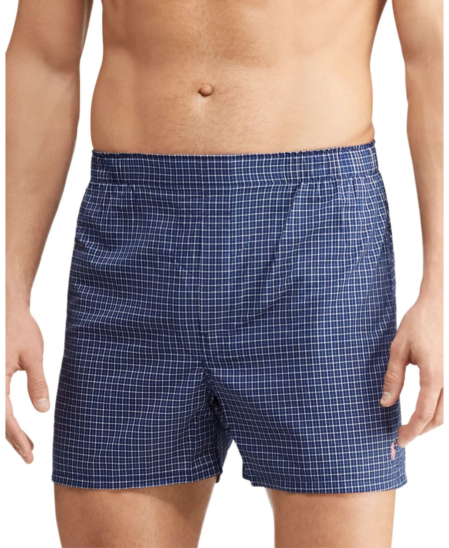 Polo Ralph Lauren Patterned Classic Fit Boxers Pack Of 3 Pink/Blue