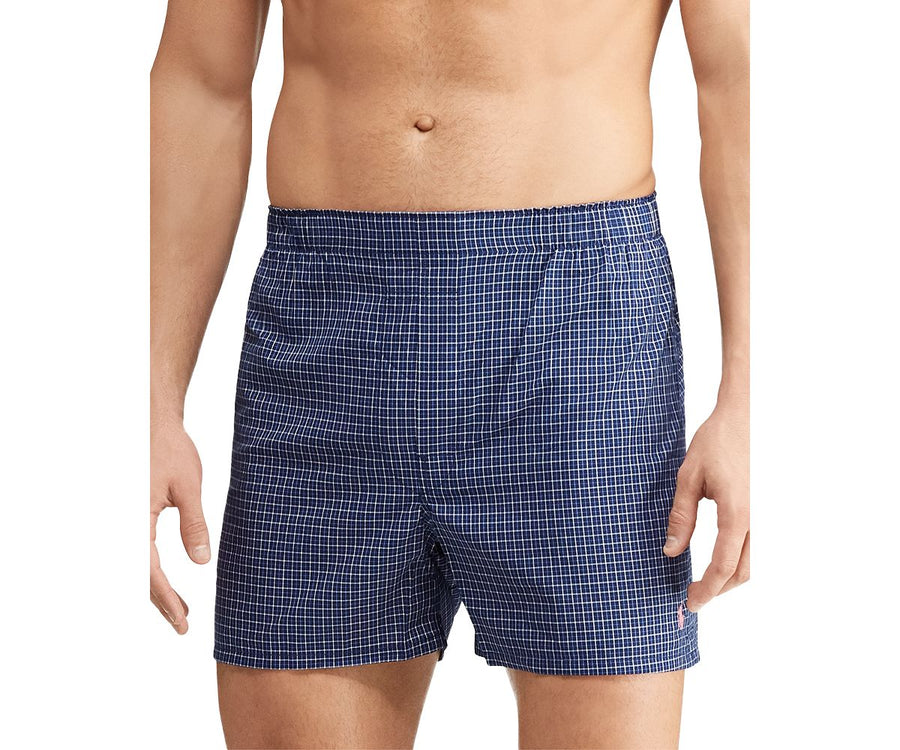 Polo Ralph Lauren Patterned Classic Fit Boxers Pack Of 3 Pink/Blue