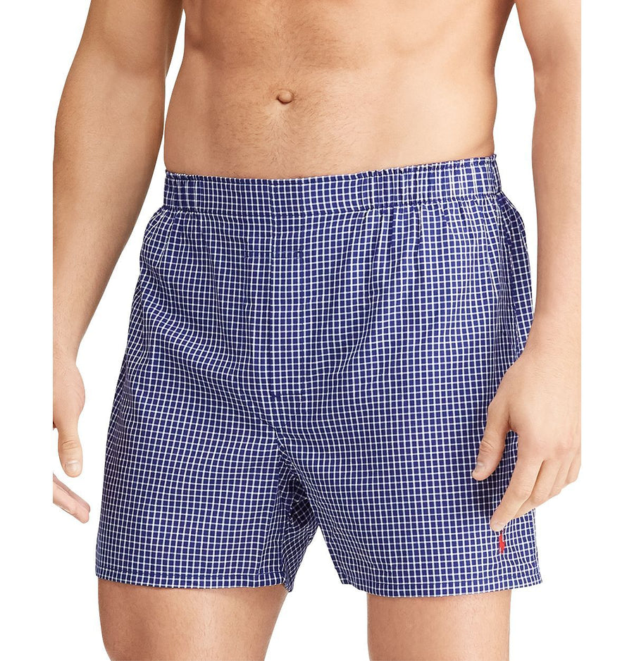Polo Ralph Lauren Printed Boxers Pack Of 3 Blue/Red