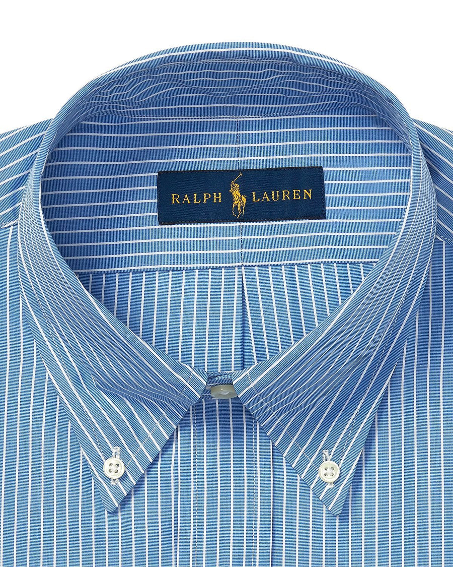 Polo Ralph Lauren Striped Oxford Slim Fit Dress Shirt Blue/White