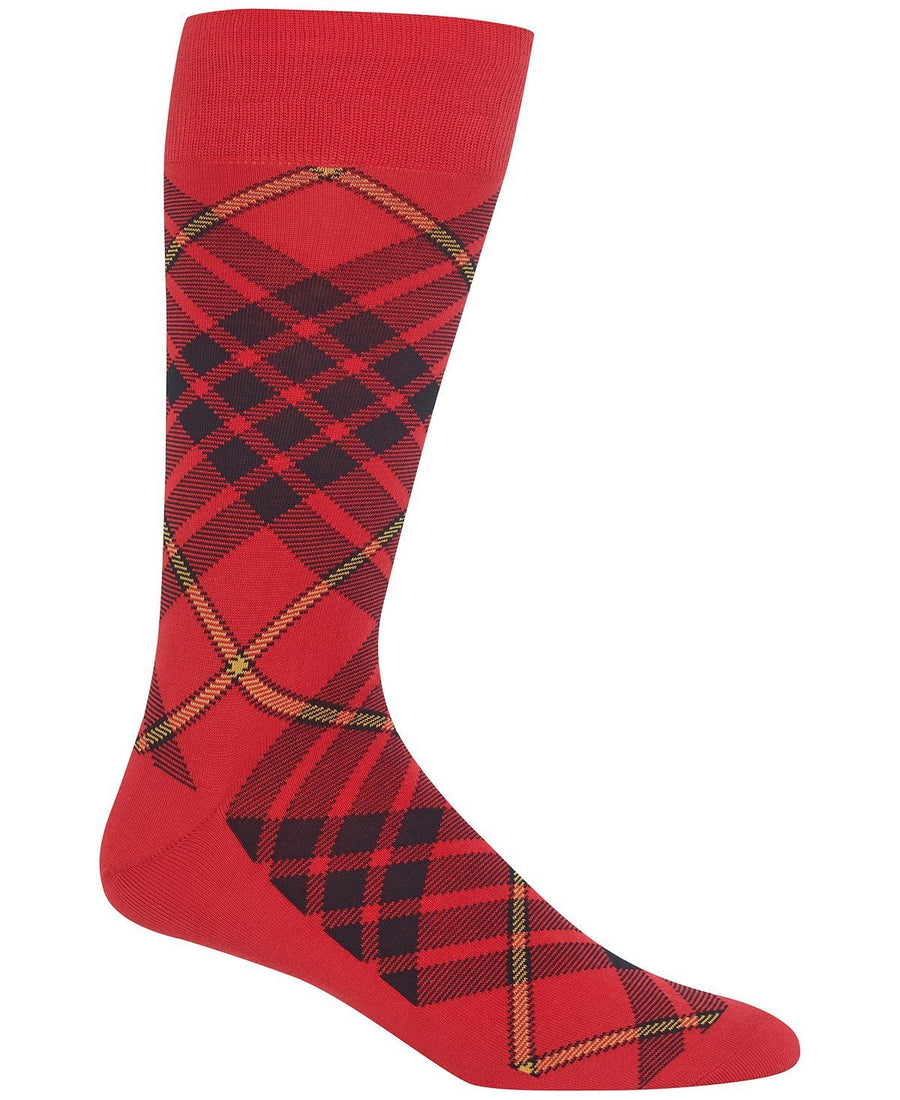 Polo Ralph Lauren Tartan Dress Socks Red