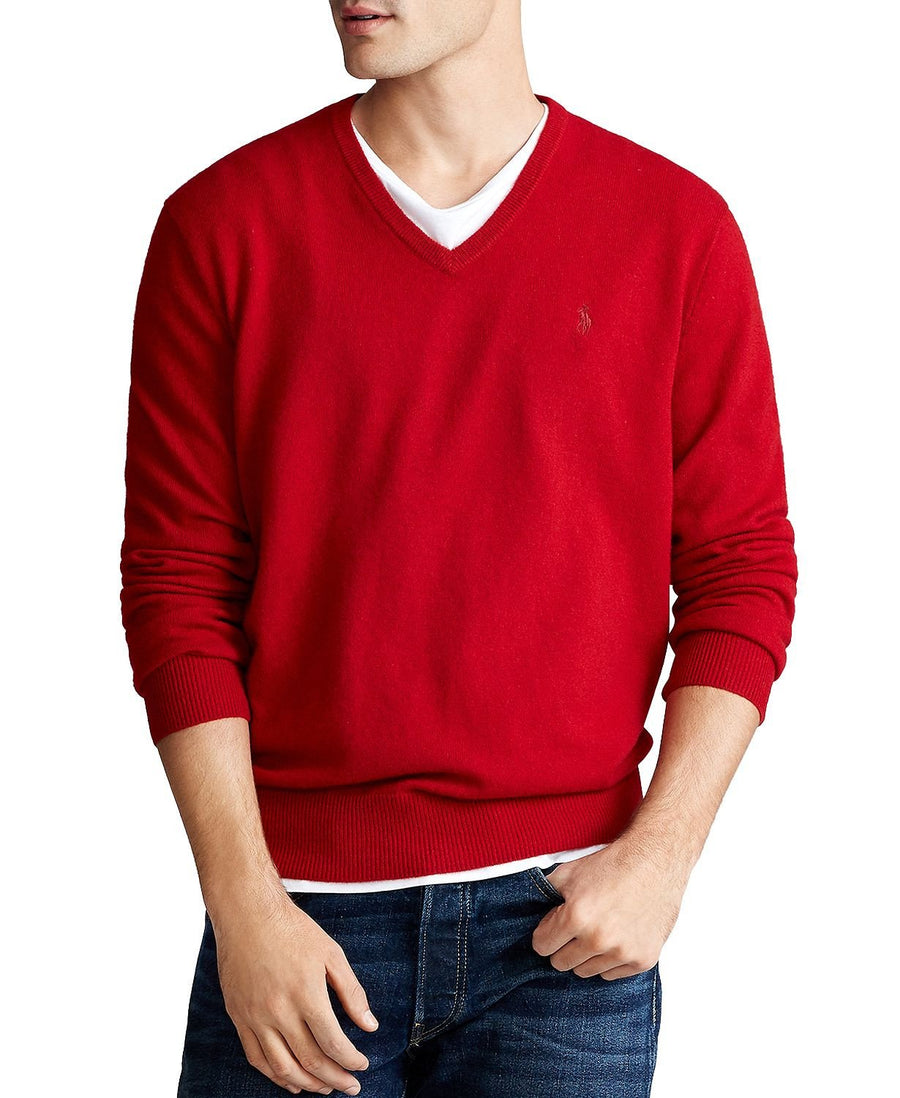 Polo Ralph Lauren Washable Cashmere Sweater Carriage Red
