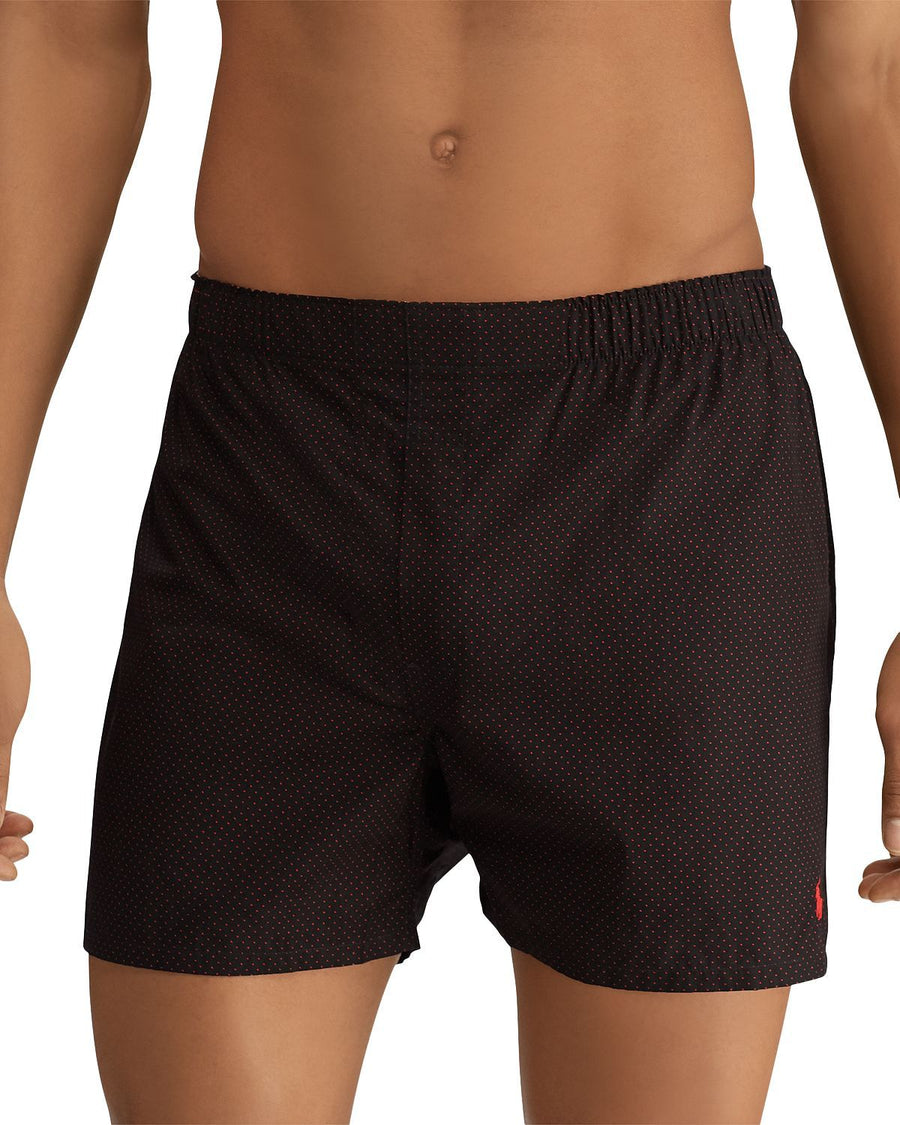 Polo Ralph Lauren Woven Boxer Briefs Pack Of 3 Gray/Black