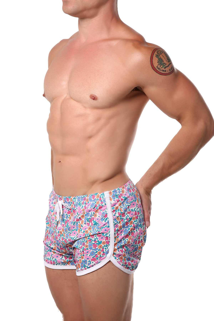 Pool Boy Flowers Swim Short