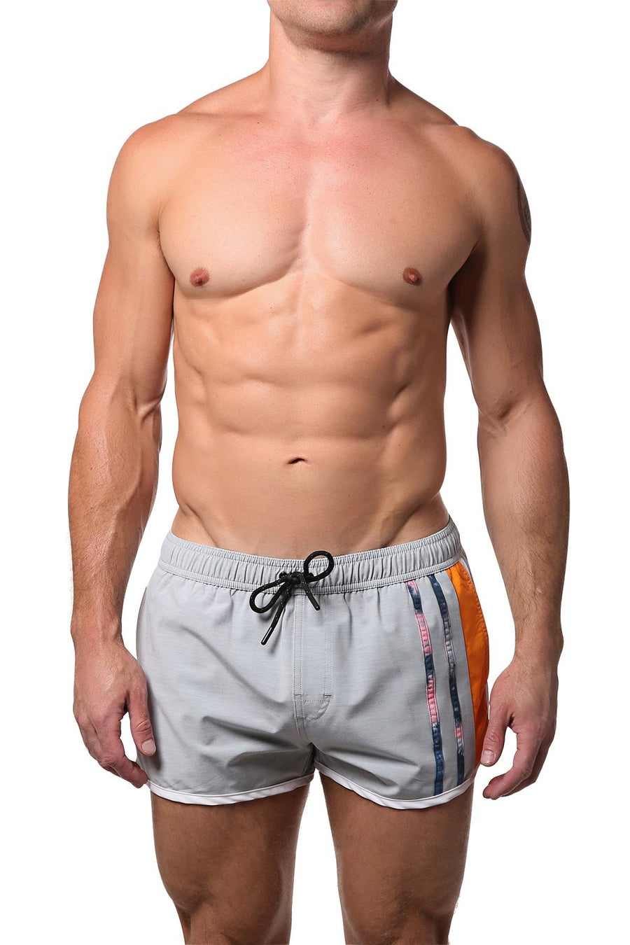 PoolBoy Blue Retro Side Split Short
