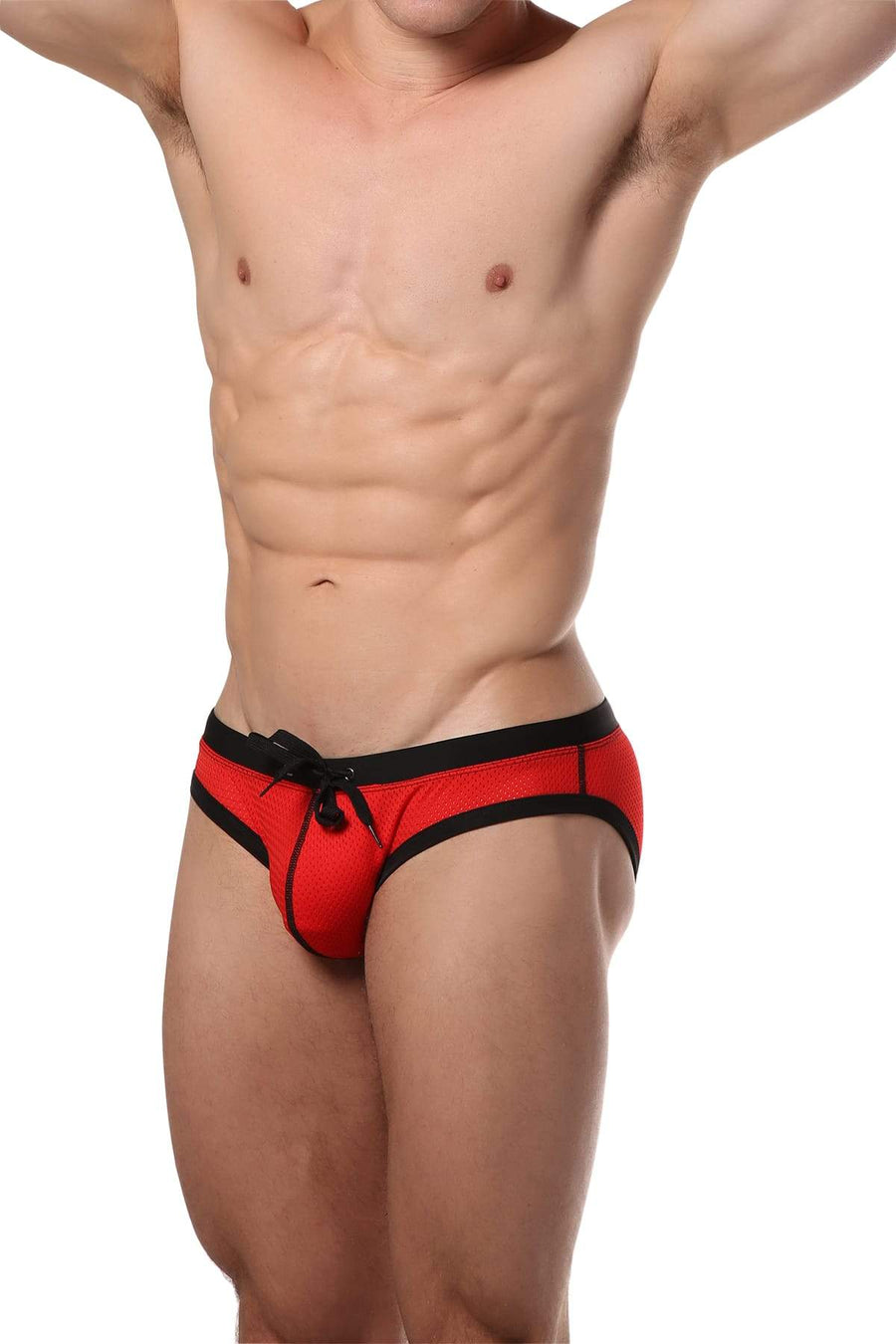PoolBoy Red Mesh Swim Brief
