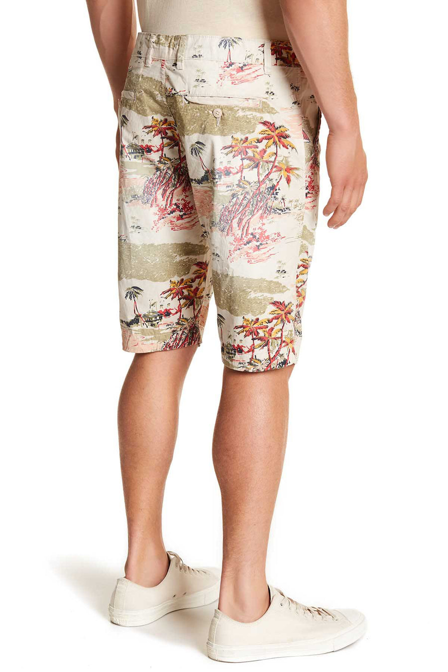 Pop Icon Cream Island Flat Front Short