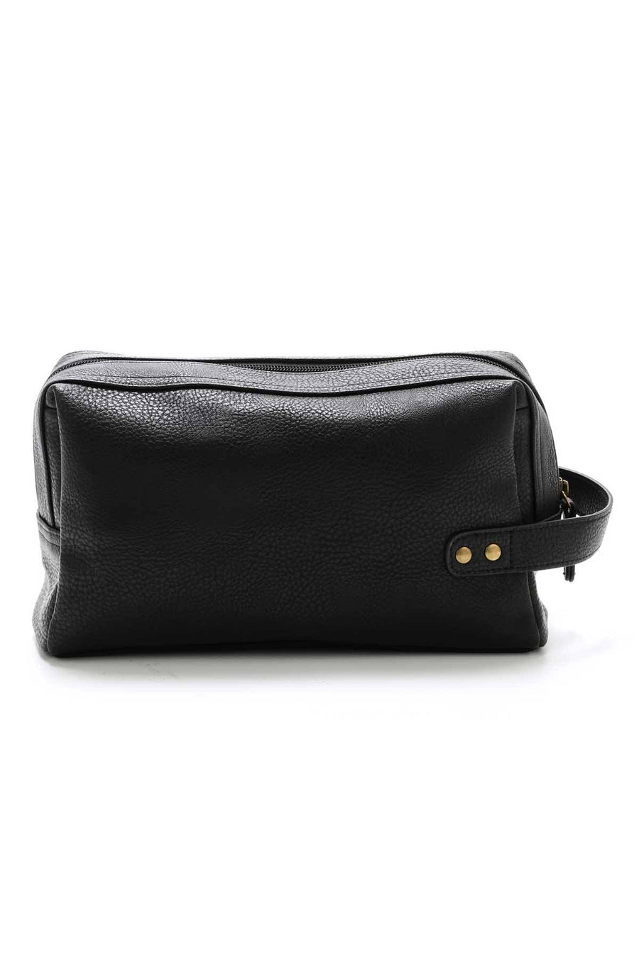 Premium Xpression Black Fletcher Vegan-Leather Dopp Kit