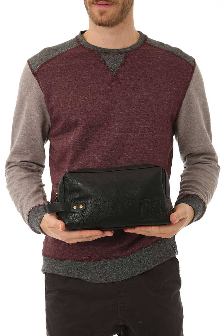 Premium Xpression Black Fletcher Vegan-Leather Dopp Kit