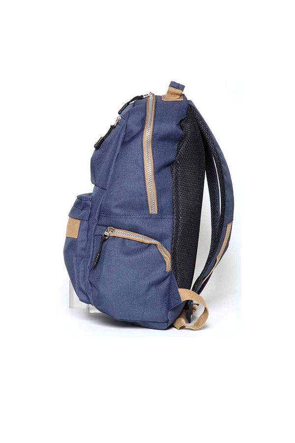 Premium Xpressions Navy/Camel Laptop-Sleeve Backpack