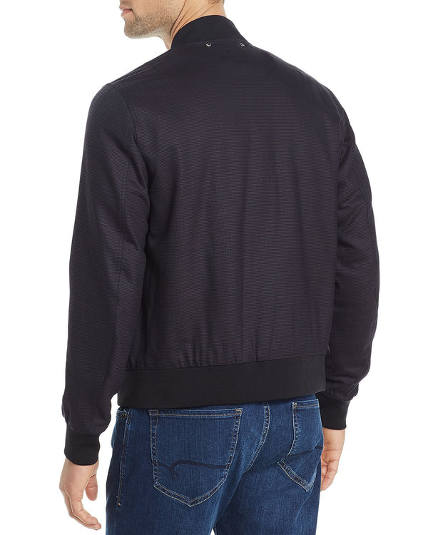 Ps Paul Smith Jacquard Bomber Jacket Blue