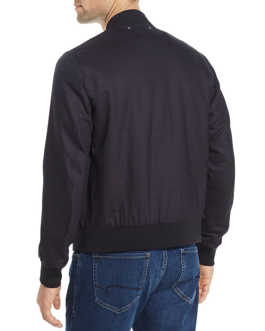 Ps Paul Smith Jacquard Bomber Jacket Blue