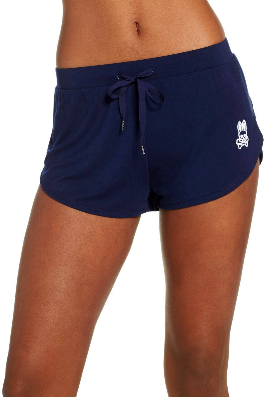 Psycho Bunny Peacoat-Blue Scalloped Modal Drawstring Short