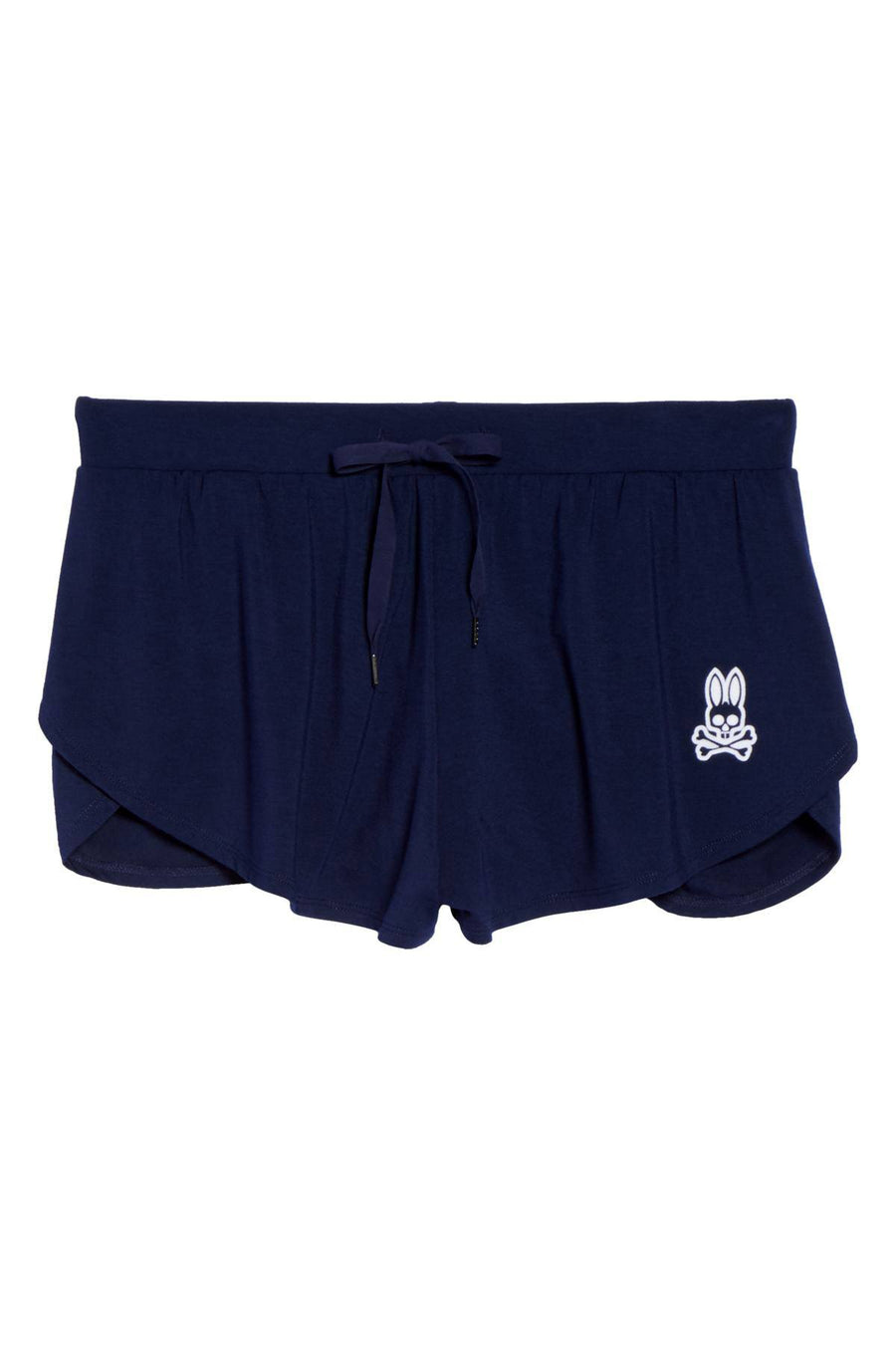 Psycho Bunny Peacoat-Blue Scalloped Modal Drawstring Short