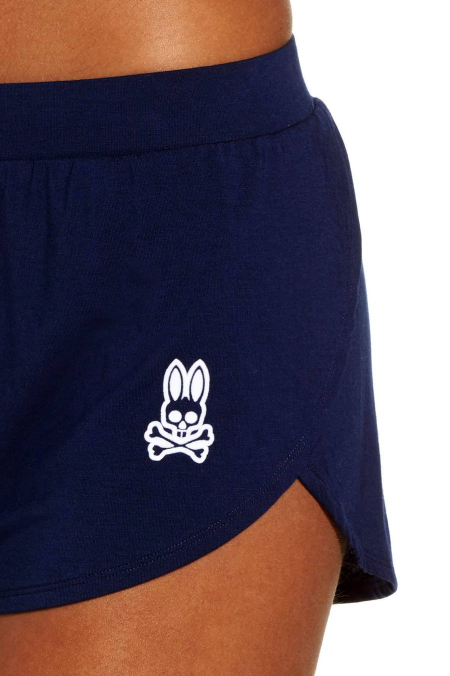 Psycho Bunny Peacoat-Blue Scalloped Modal Drawstring Short