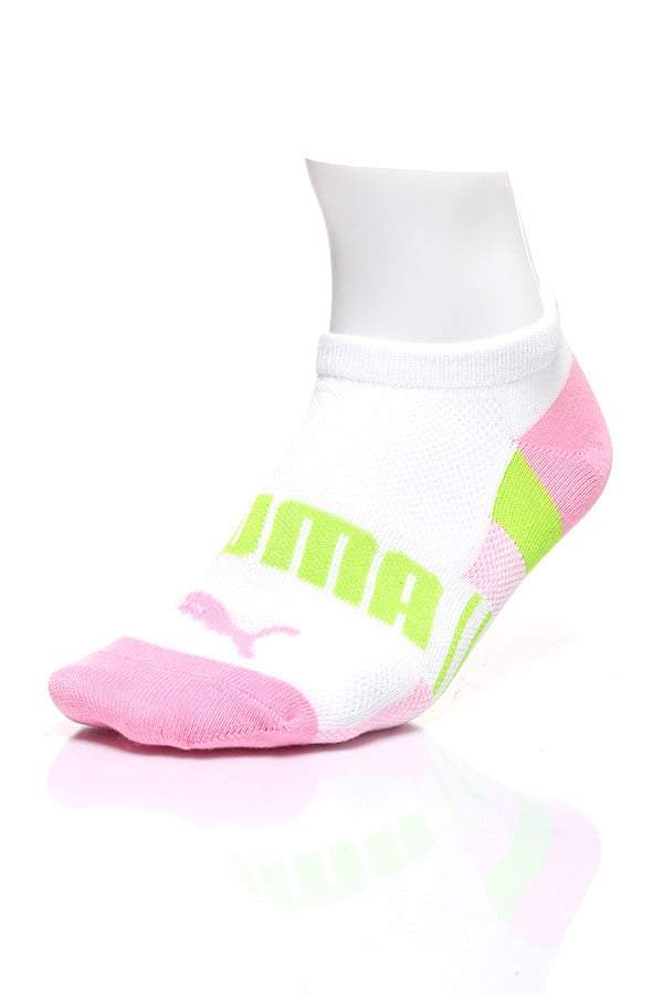 Puma White Strawberry No-Show Socks 3-Pack