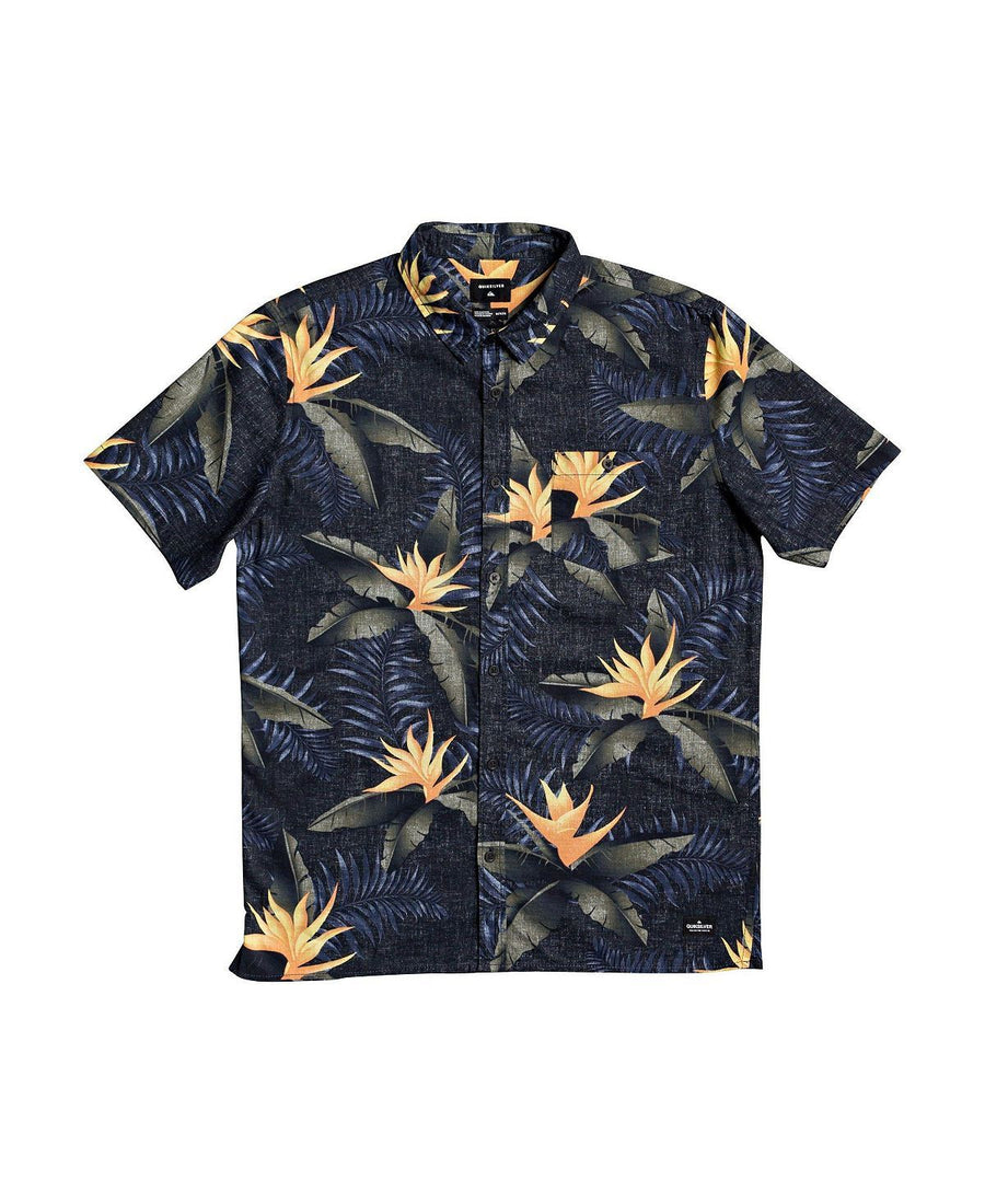 Quiksilver Poolsider Short Sleeve Shirt Black Pools