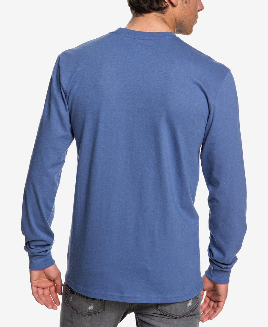 Quiksilver Twin Fin Blend Logo Graphic T-shirt Bijou Blue