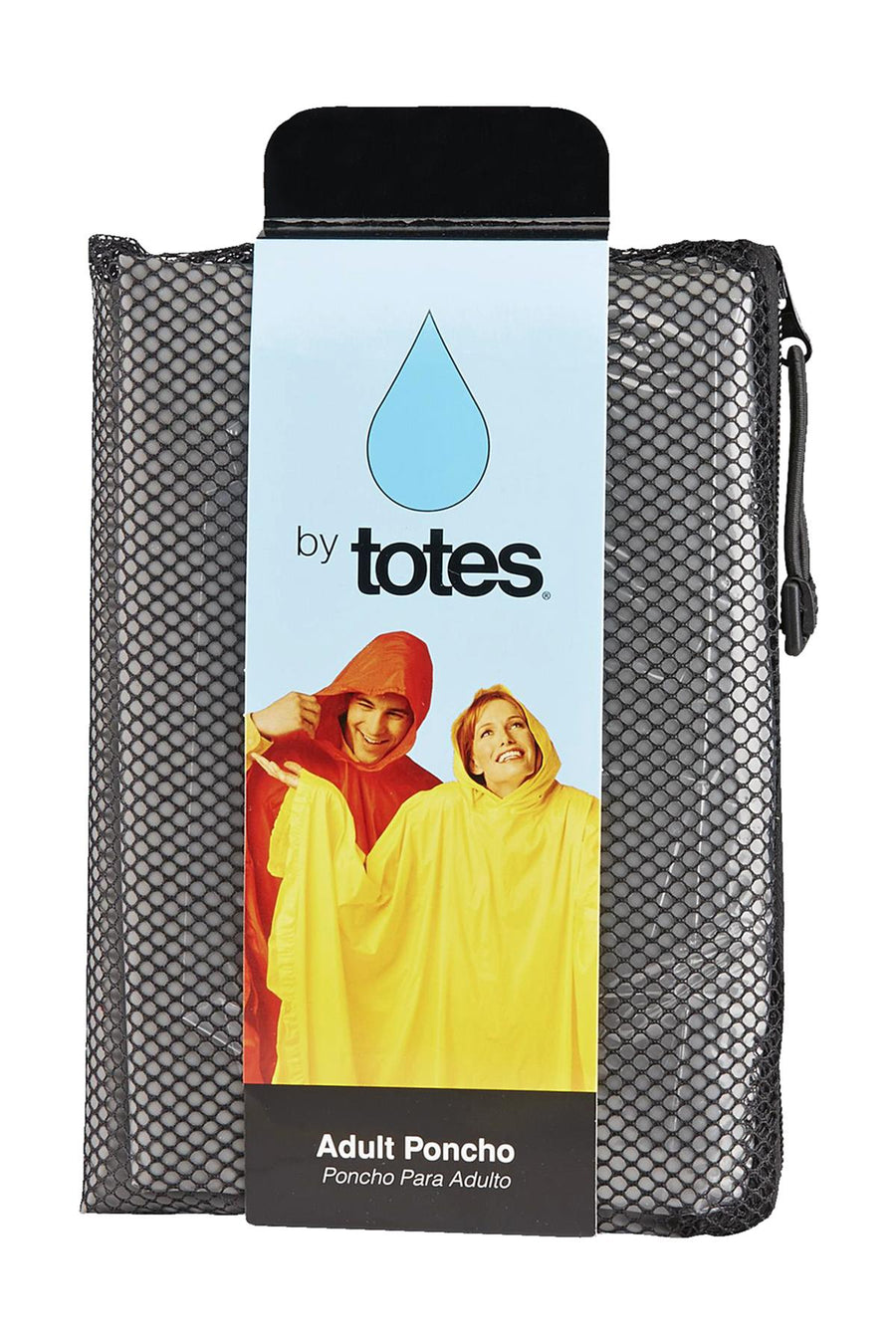 RAINES by Totes Clear/White Adult Rain Poncho