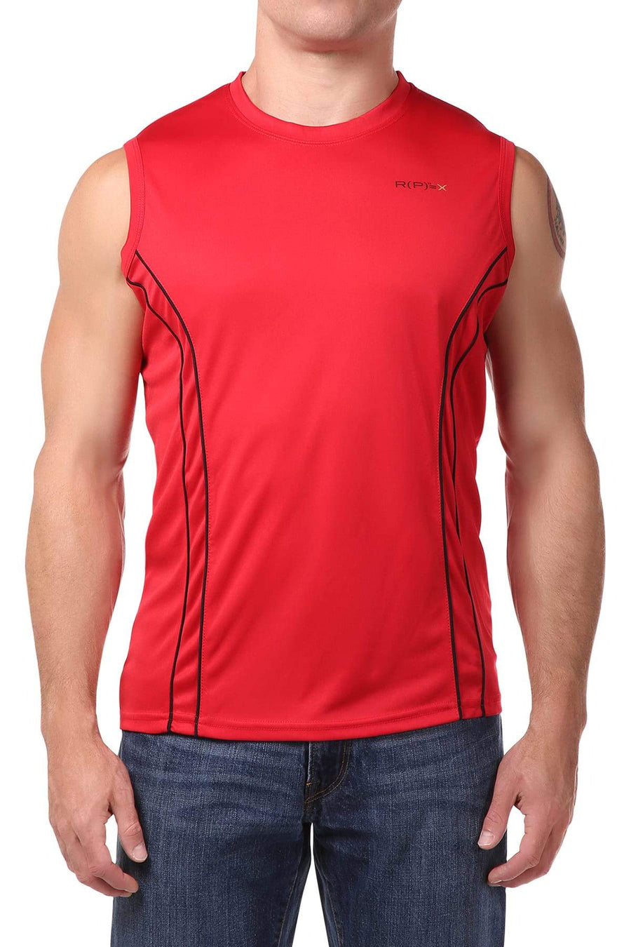 RPX Red Crew-Neck Muscle Tank
