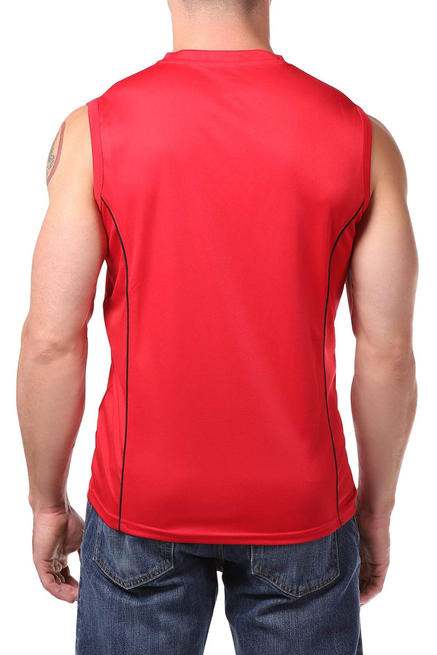 RPX Red Crew-Neck Muscle Tank