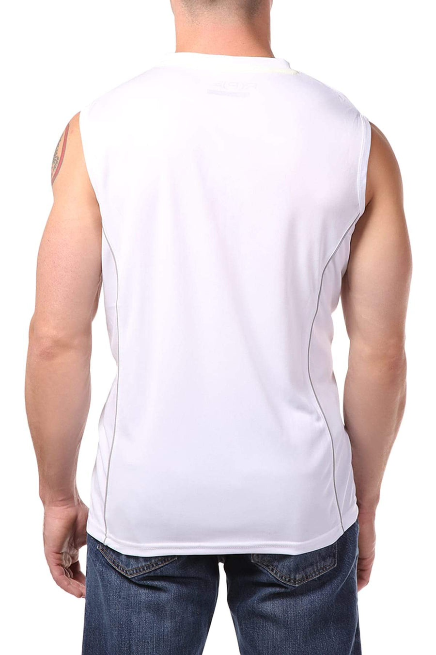 RPX White Crew-Neck Muscle Tank