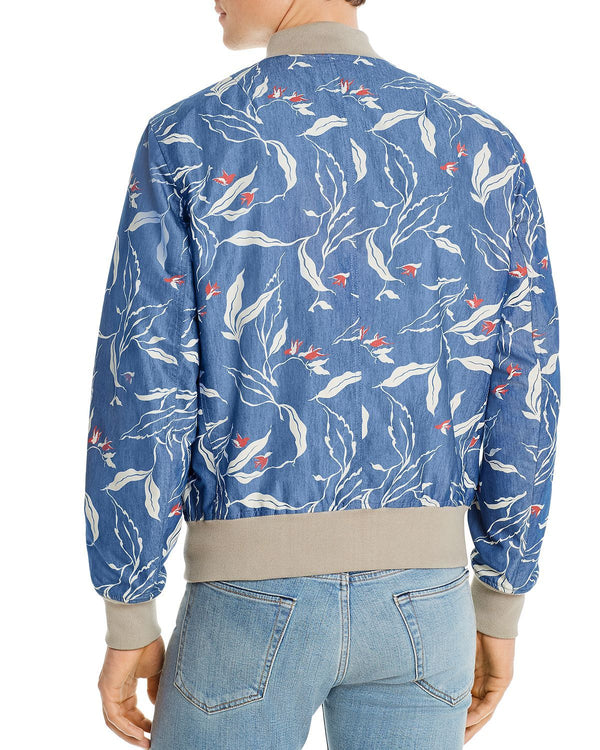 Rag & Bone Reversible Manston Slim Fit Jacket Indigo/Floral
