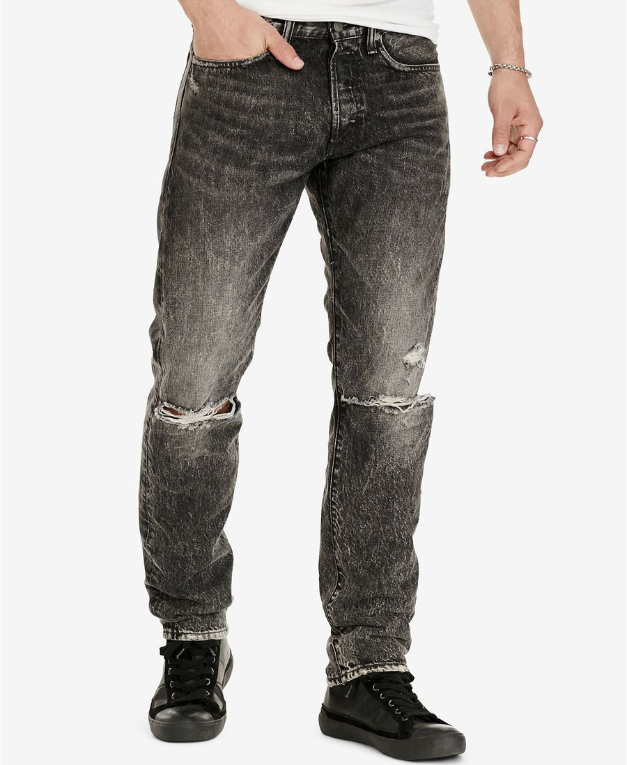 Ralph Lauren Denim & Supply Ralph Lauren Prospect Slim-fit Ripped Jeans Grey