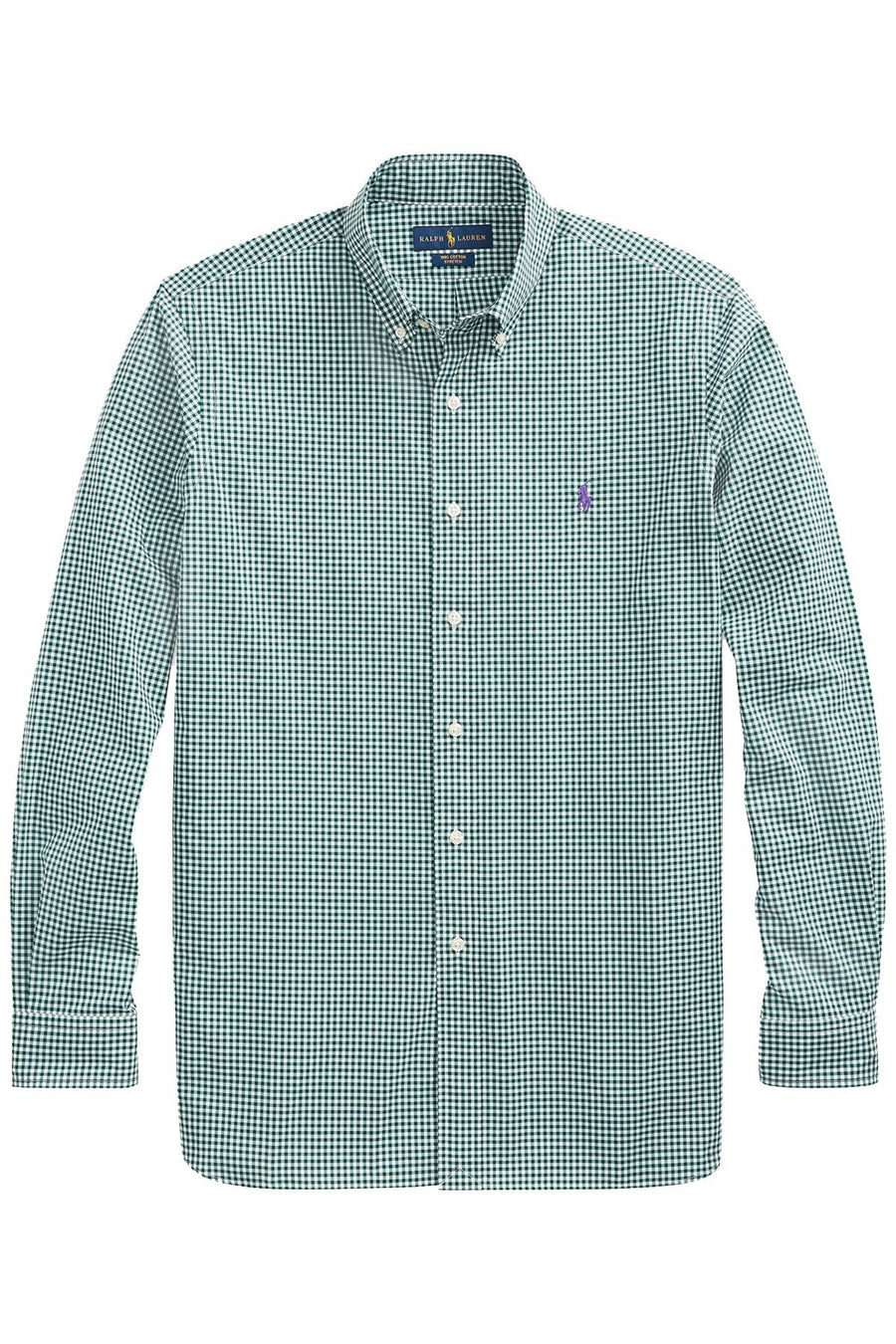 Ralph Lauren Evergreen Gingham Big/Tall Classic Fit Cotton Shirt