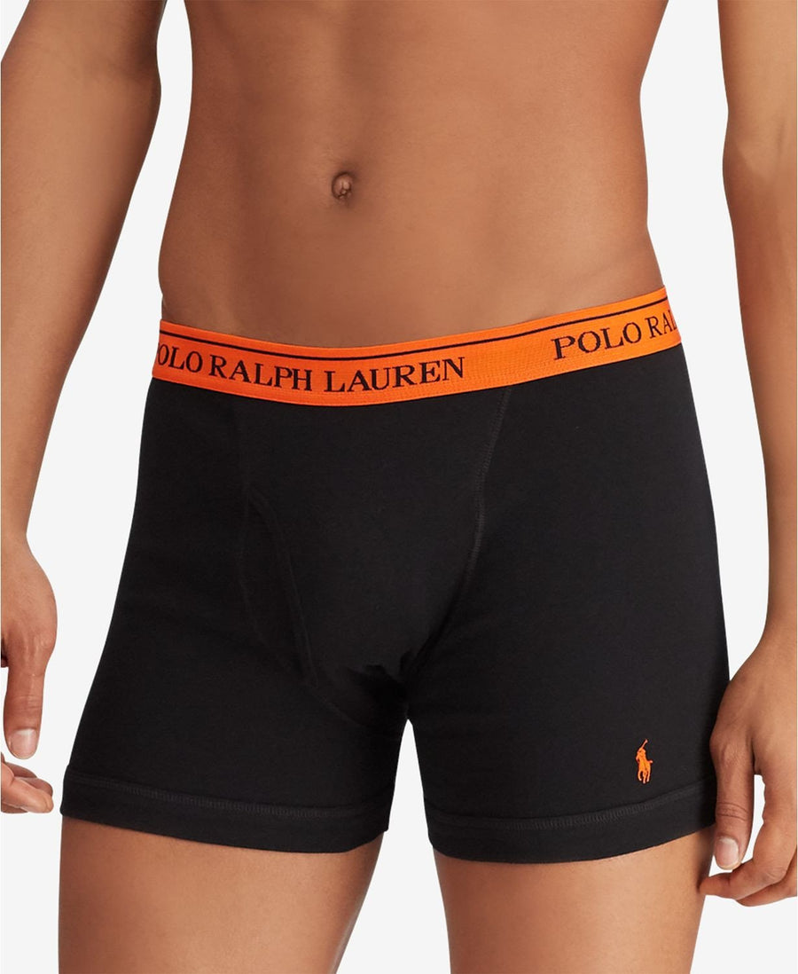 Ralph Lauren Polo Ralph Lauren Classic Fit Knit Cotton Boxers 3-pk. Oat Hthr/olive/polo Blk