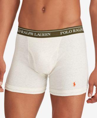 Ralph Lauren Polo Ralph Lauren Classic Fit Knit Cotton Boxers 3-pk. Oat Hthr/olive/polo Blk