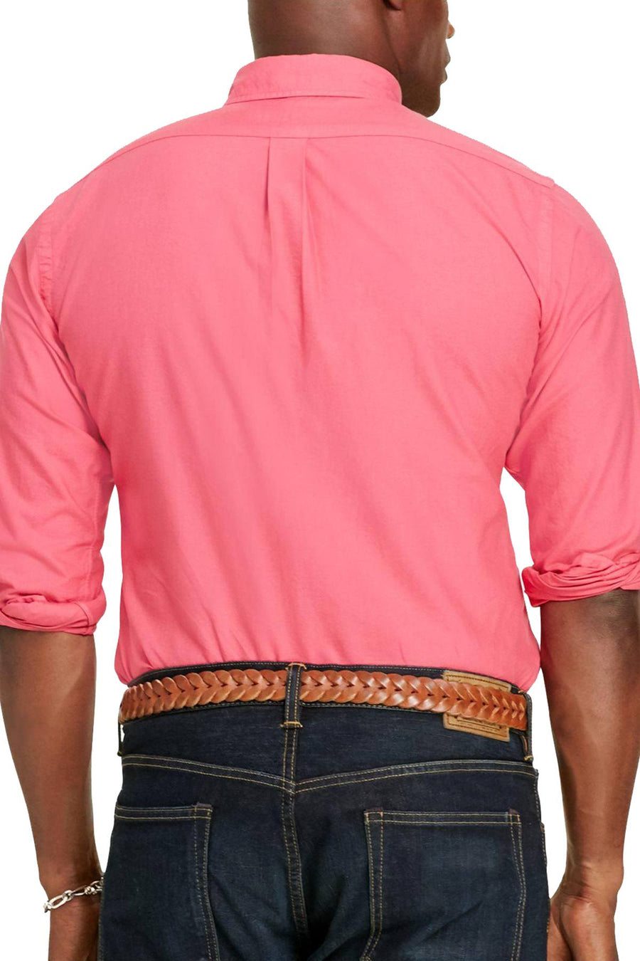 Ralph Lauren Tropic Pink Big/Tall Garment Dyed Cotton Shirt