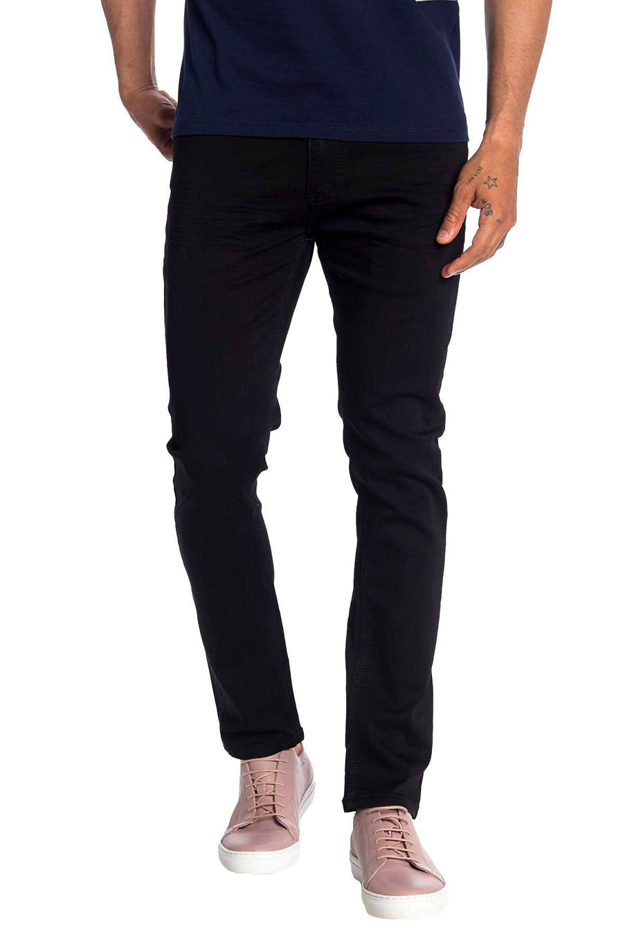 Recess Jeans Black Solid Stretch Slim Jean