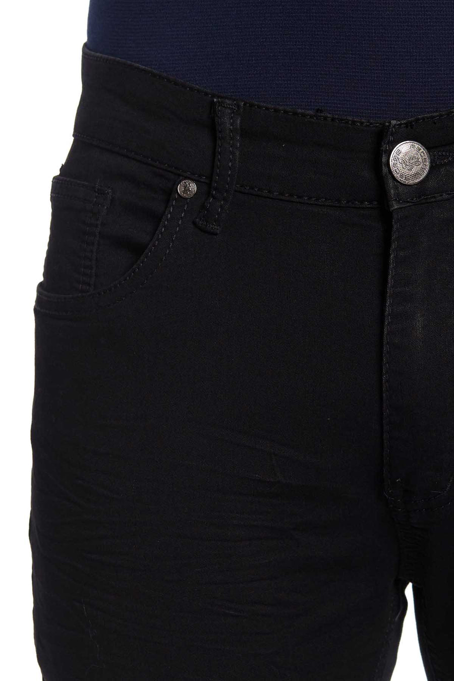Recess Jeans Black Solid Stretch Slim Jean