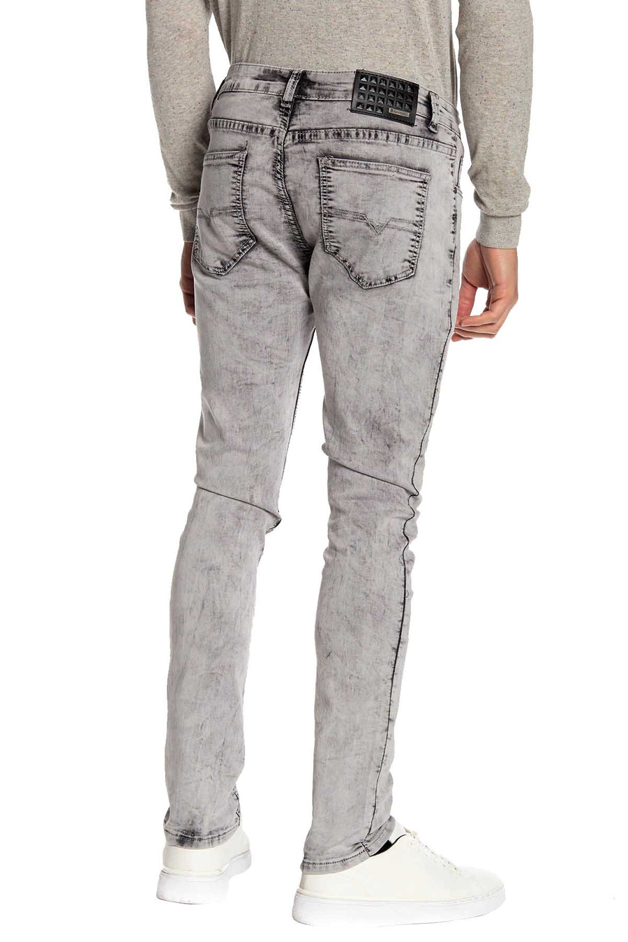 Recess Jeans Light Grey Solid Stretch Slim Jean