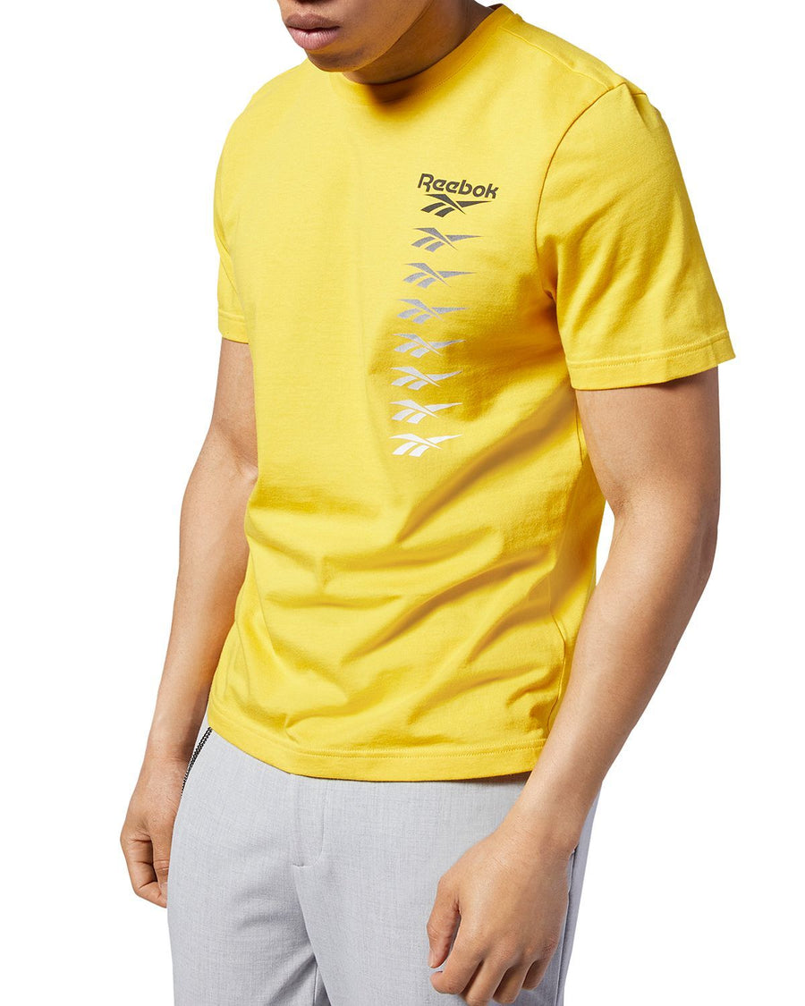 Reebok Cl V Logo Graphic Tee Toxic Yellow