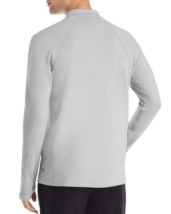Reigning Champ Trial Long-sleeve Quarter-zip Tee Heather Gray