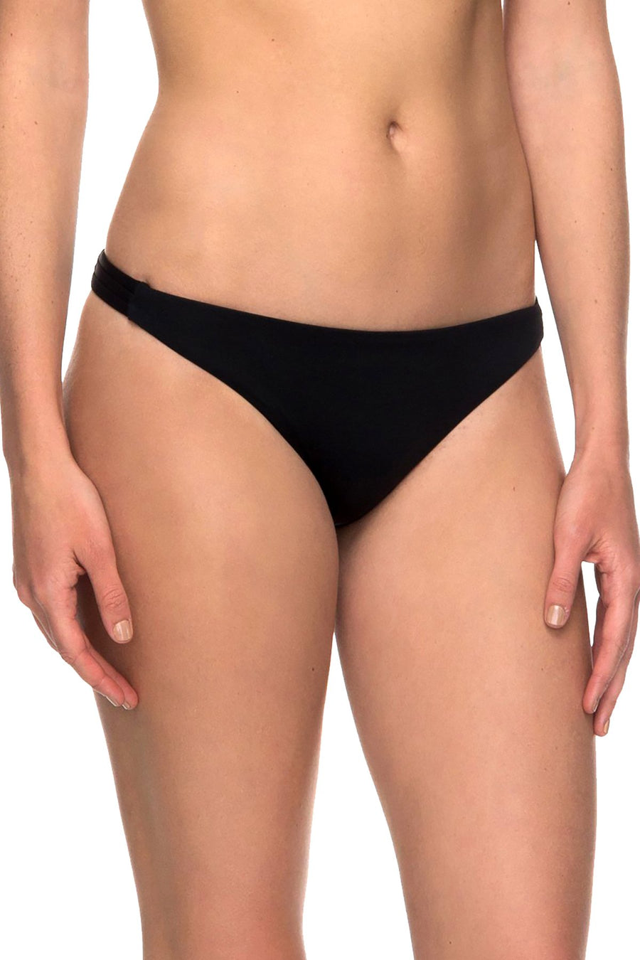 Roxy Anthracite-Black Softly-Love Surfer Bikini Bottom
