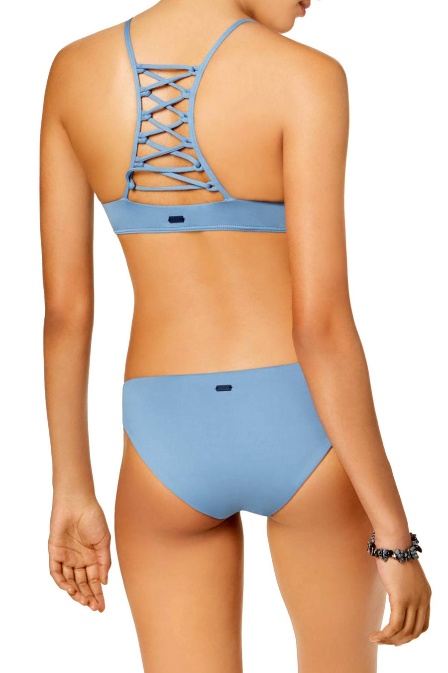 Roxy Blue-Shadow Softly-Love Athletic Bikini Top