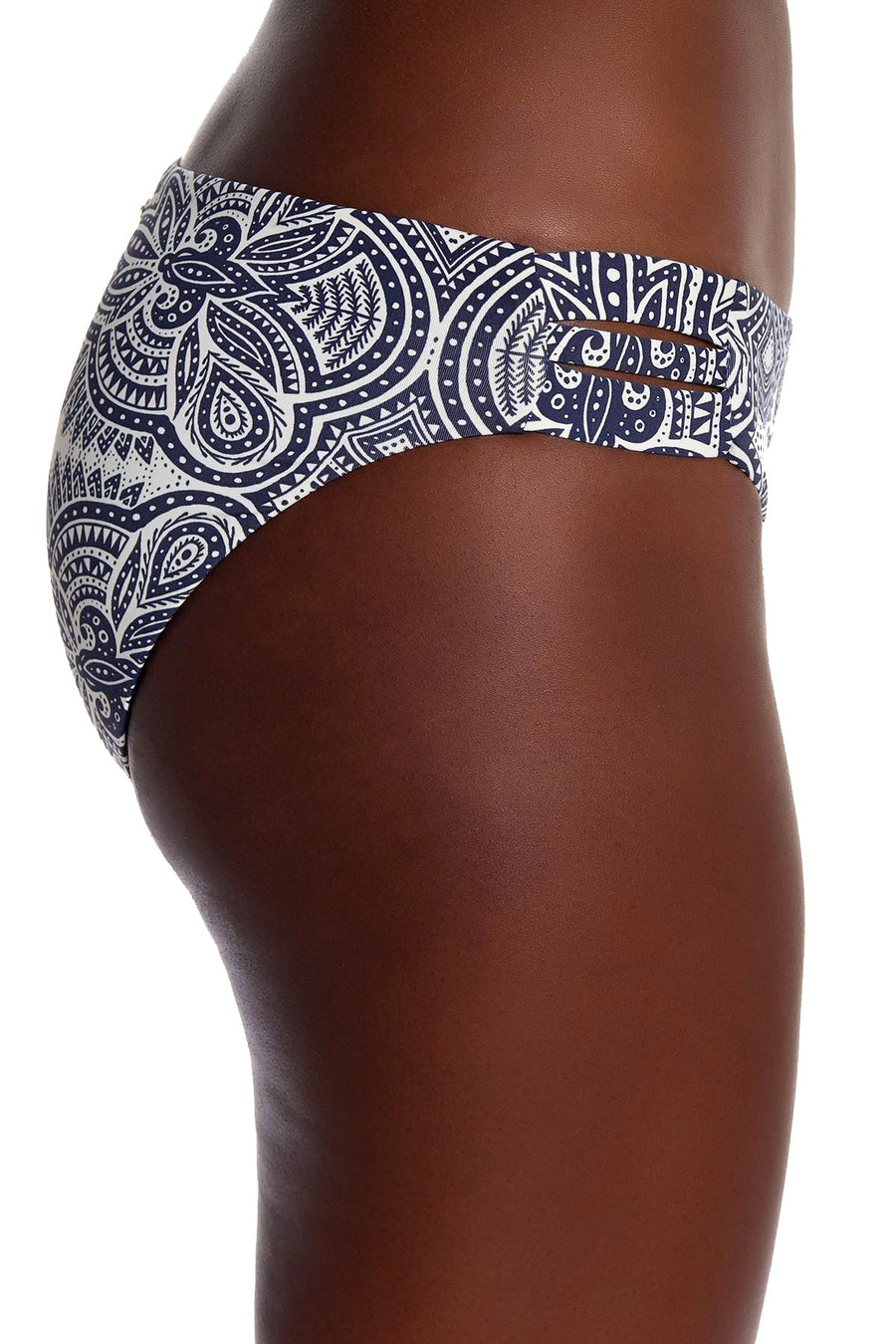 Roxy Navy/White Girl Of The Sea 70's Bikini Bottom